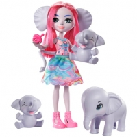 Auchan Mattel MATTEL Enchantimals famille animaux - Esmeralda éléphant