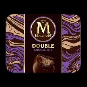 MAGNUM® 4 bâtonnets double chocolat