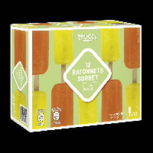 MUCCI 12 bâtonnets citron orange