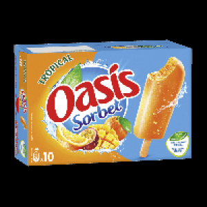 Aldi Oasis OASIS 10 bâtonnets sorbet tropical