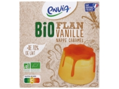 Flan vanille nappé de caramel Bio 1.54 €
