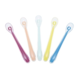 Oxybul Sélection Oxybul Lot de 5 cuillères silicone 1er âge multicolores