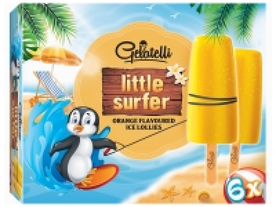 Lidl  Glace à leau saveur orange