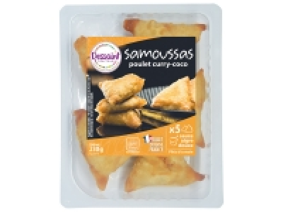 Samoussas poulet curry-coco 2.29 €
