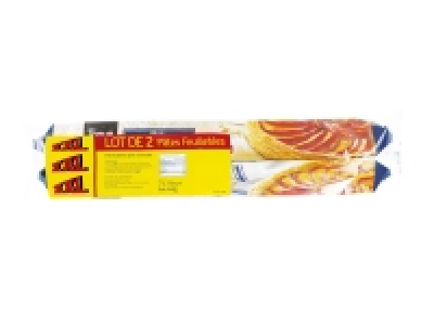 Lot de 2 pâtes feuilletées 0.89 €