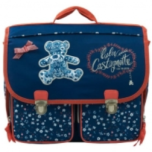 Auchan Lulu Castagnette LULU CASTAGNETTE Cartable 38 cm CP/CE1/CE2 bleu OURSON