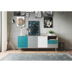 ARUBA Chêne, bleu, gris et blanc 259.99 €