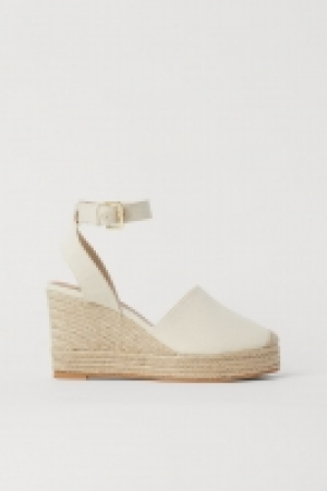 HM  Espadrilles à talon compensé