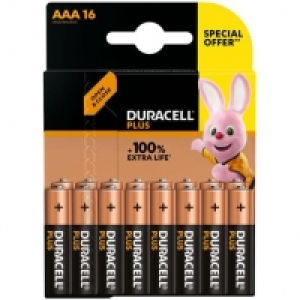Lot de 16 piles DURACELL PLUS