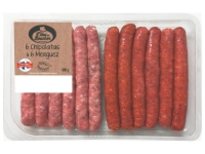 6 chipolatas < 6 merguez 4.09 €