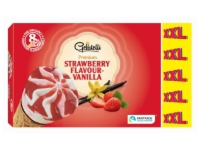 8 cônes saveur vanille-fraise 1.59 €