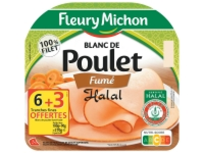 Fleury Michon blanc de poulet fumé halal 2.75 €