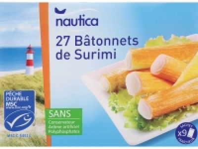 27 bâtonnets de poissons MSC saveur crabe 1.59 €