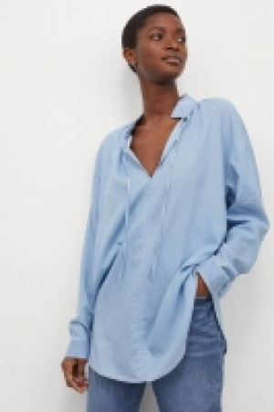 HM  Blouse en lyocell mélangé