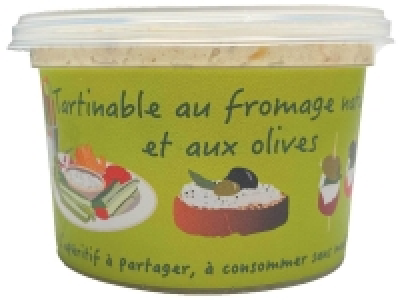 Tartinable fromage nature mix olives