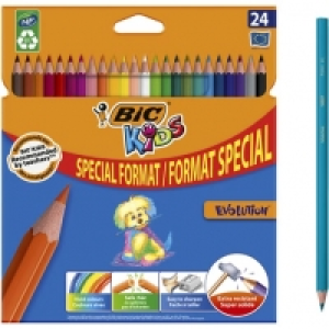 Auchan Bic BIC Etui de 24 crayons de couleur Kids Evolution