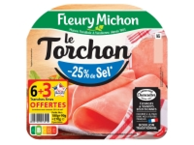 Fleury Michon jambon cuit supérieur Le Torchon 3.27 €