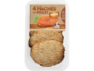 4 hachés de poulet rôtis 2.19 €