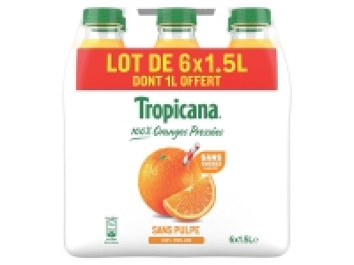 Tropicana pur jus orange sans pulpe