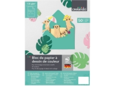 Bloc de carton ou de papier à dessin de couleurs