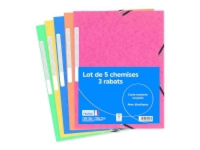 Chemises à élastiques 3 rabats 2.49 €
