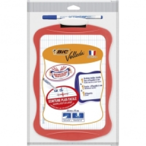 BIC Ardoise blanche 20x31cm + 1 feutre + 1 effaceur - Corail