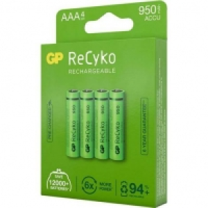 GP Lot 4 piles rechargeables 1.2V - Technologie NiMh - Capacité 950 mA 14.90 €