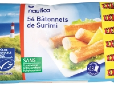 54 bâtonnets de poissons MSC saveur crabe 2.99 €