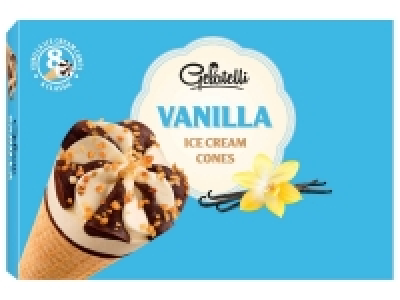 8 cônes vanille 1.28 €