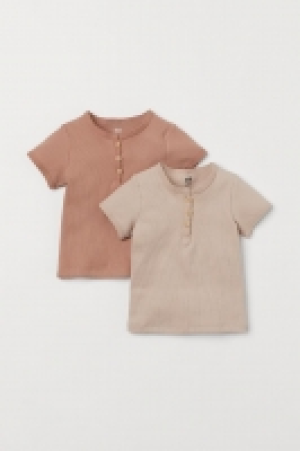 Lot de 2 T-shirts côtelés 6.99 €