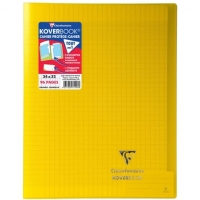 Auchan Clairefontaine CLAIREFONTAINE Cahier piqué polypro Koverbook 24x32cm 96 pages grands 