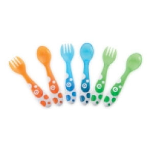 SÉlection Oxybul Lot de 6 cuillères et fourchettes plastiques