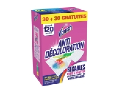 Vanish lingettes anti-transfert de couleurs 4.69 €
