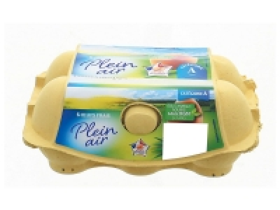 6 ufs de poules élevées en plein air 0.94 €