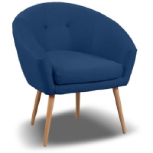 Fauteuil scandinave tissu LATVIA