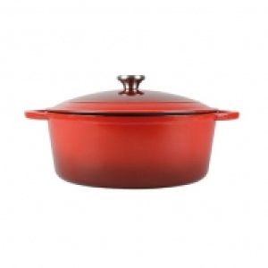 Auchan Actuel ACTUEL Cocotte ovale induction fonte dacier émaillée 4 litres - L 27 