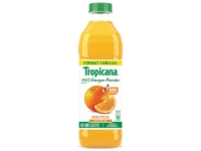 Tropicana jus doranges pressées sans pulpe 1.72 €