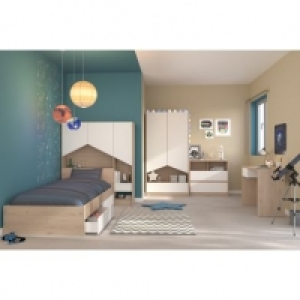 SHELTER Imitation chêne et blanc 55.99 €