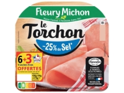 Fleury Michon jambon cuit supérieur Le Torchon 3.25 €