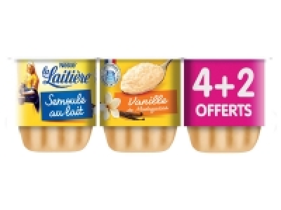 La Laitière semoule au lait vanille 1.29 €