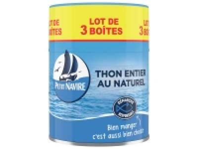 Petit Navire thon entier au naturel 3.98 €
