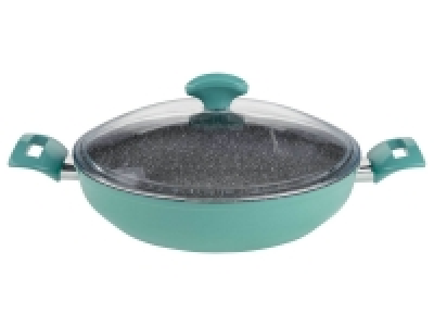 Sauteuse en aluminum avec couvercle en verre