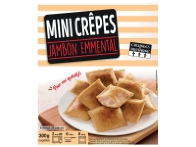 Mini crêpes jambon emmental 2.89 €