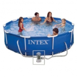 Auchan Intex INTEX Kit piscine tubulaire ronde 3,66 x 0,76 m - Metal Frame