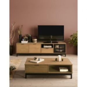 BRONX 3 portes 1 tiroir Bois massif et noir 234.99 €