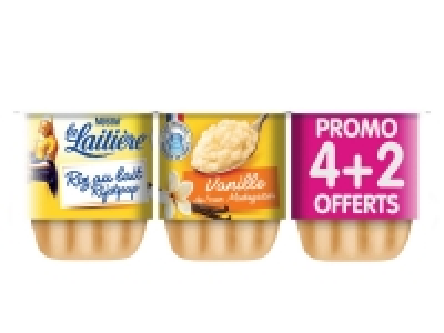 La Laitière riz au lait vanille 1.29 €