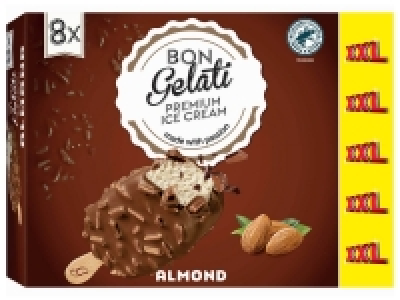 8 bâtonnets glacés vanille amande 2.29 €