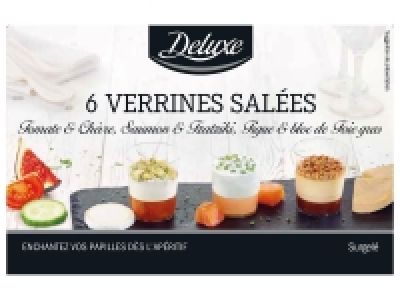 6 verrines salées 3.59 €