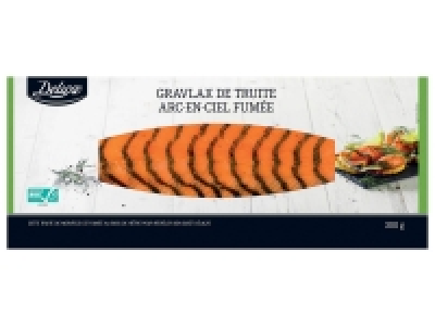 Gravlax de truite arc-en-ciel ASC fumée 7.99 €