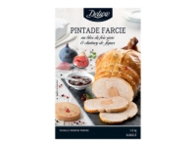 Pintade farcie au bloc de foie gras et chutney de figues